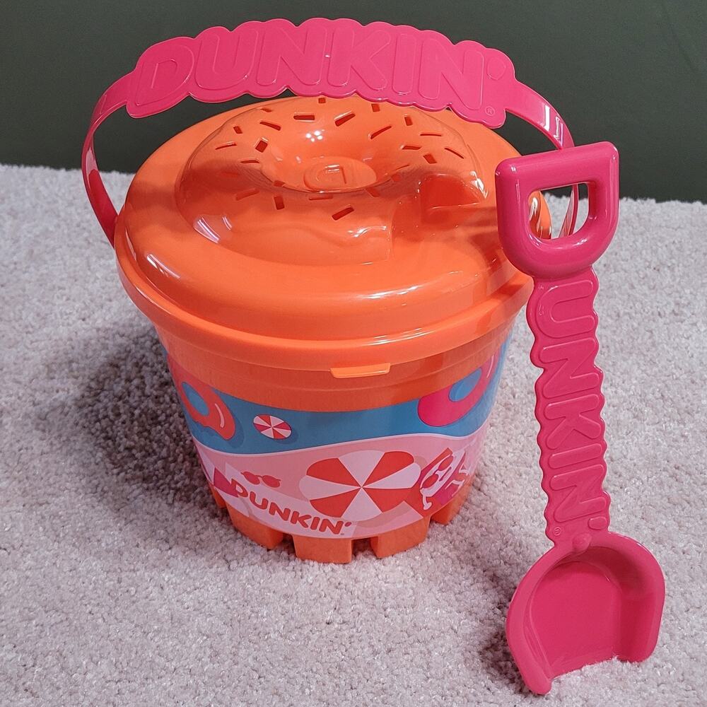 Dunkin Donuts Munchkin Beach Bucket Sand Shovel 2025 Limited Edition Summer